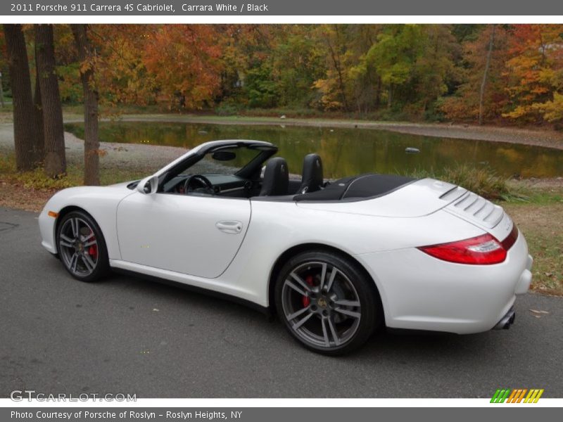 Carrara White / Black 2011 Porsche 911 Carrera 4S Cabriolet