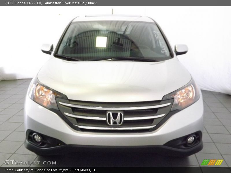 Alabaster Silver Metallic / Black 2013 Honda CR-V EX