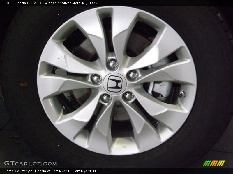 Alabaster Silver Metallic / Black 2013 Honda CR-V EX