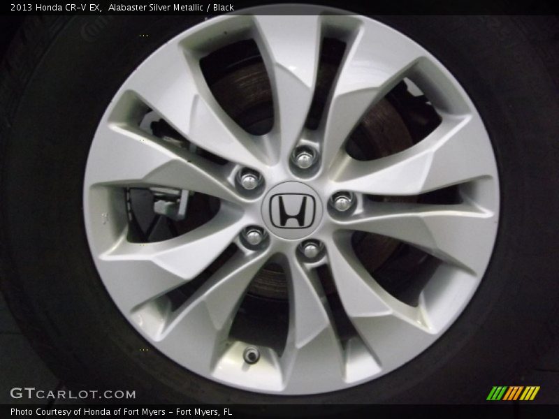Alabaster Silver Metallic / Black 2013 Honda CR-V EX