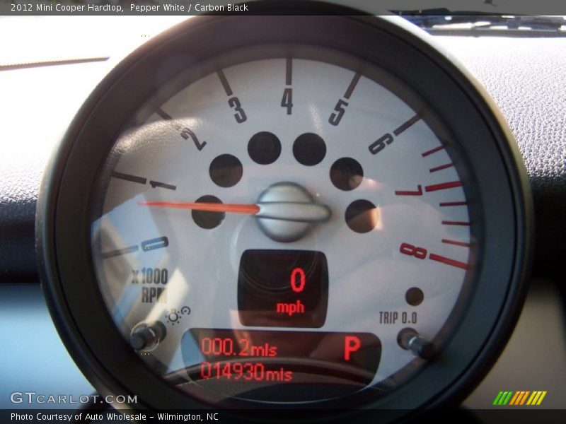 Pepper White / Carbon Black 2012 Mini Cooper Hardtop