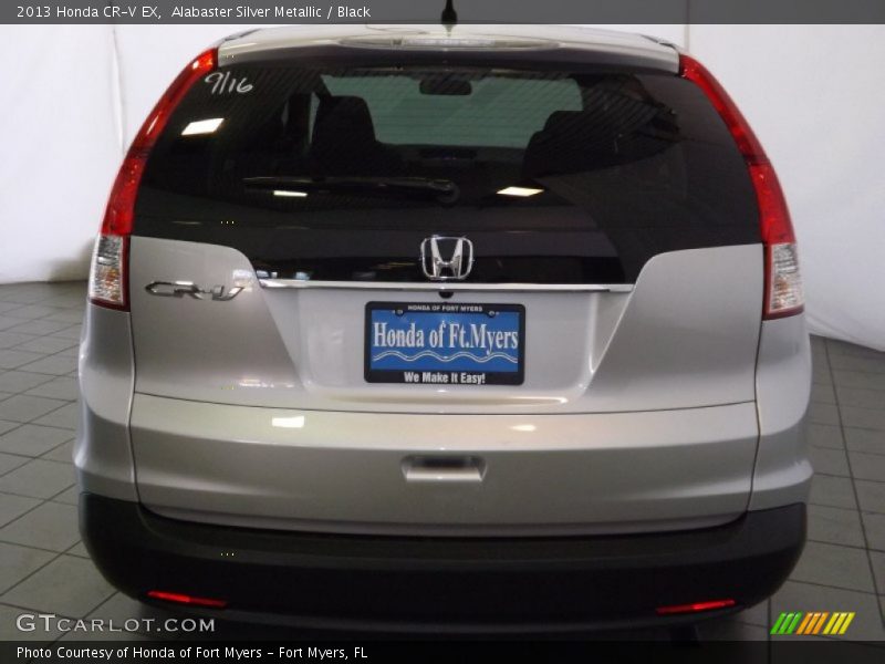 Alabaster Silver Metallic / Black 2013 Honda CR-V EX
