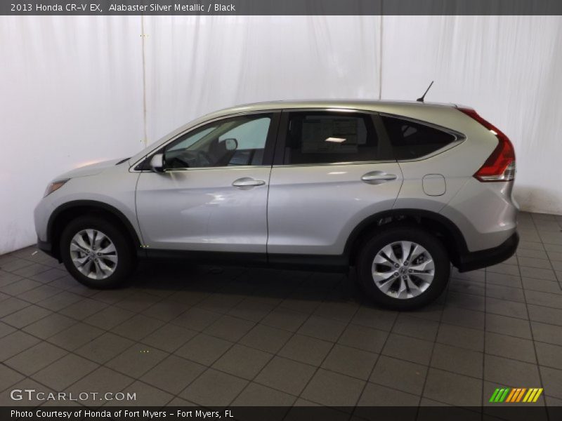 Alabaster Silver Metallic / Black 2013 Honda CR-V EX