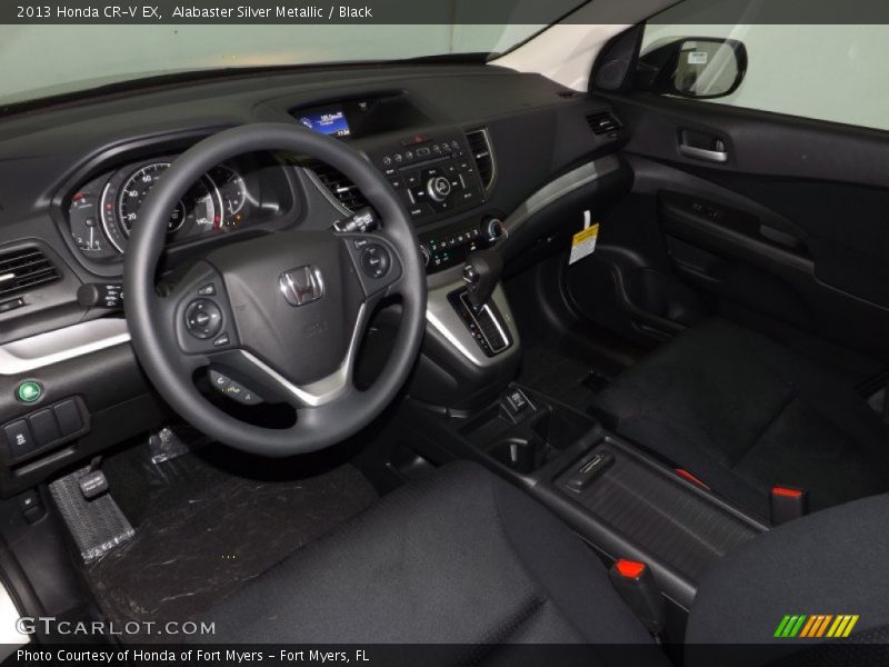 Alabaster Silver Metallic / Black 2013 Honda CR-V EX