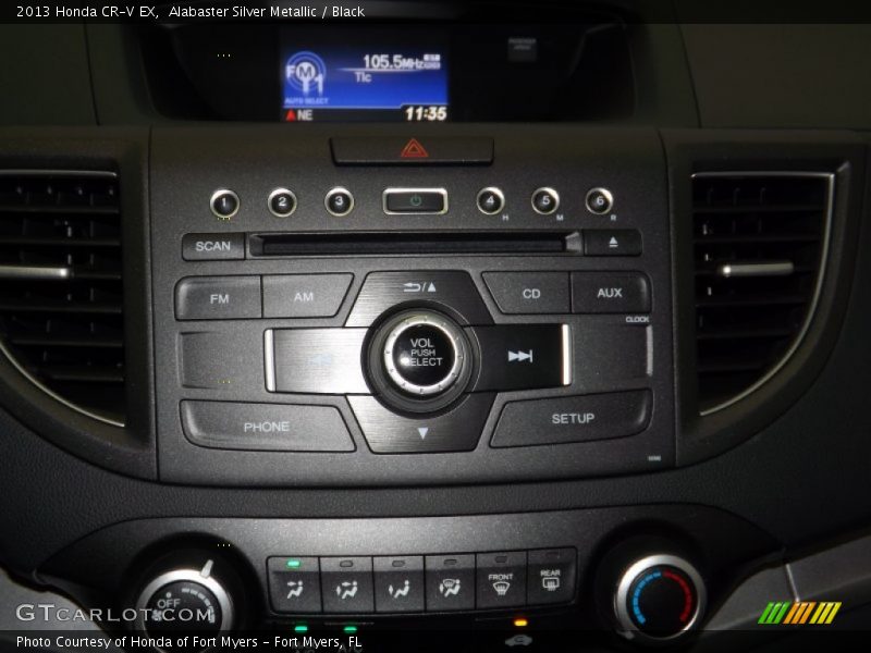Alabaster Silver Metallic / Black 2013 Honda CR-V EX