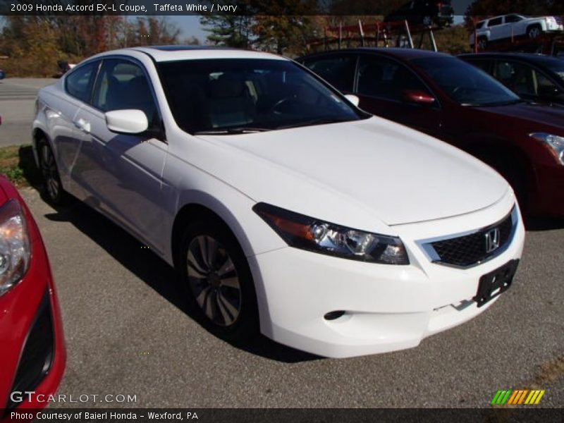 Taffeta White / Ivory 2009 Honda Accord EX-L Coupe
