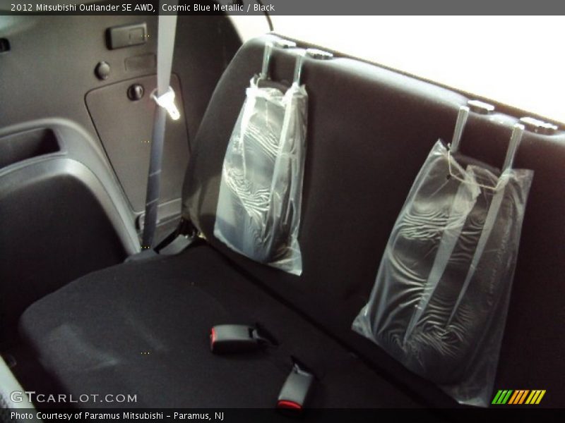 Cosmic Blue Metallic / Black 2012 Mitsubishi Outlander SE AWD