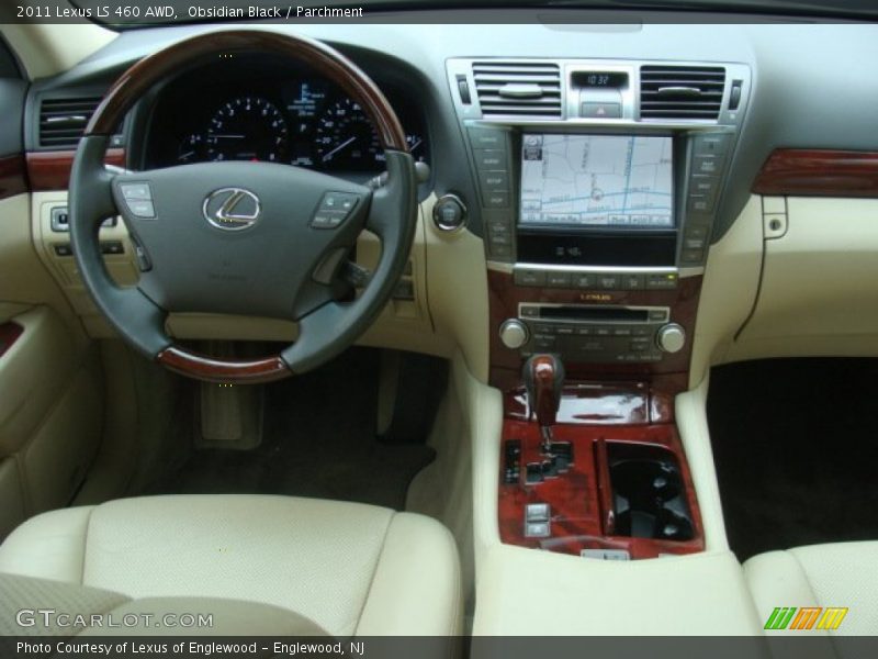 Obsidian Black / Parchment 2011 Lexus LS 460 AWD