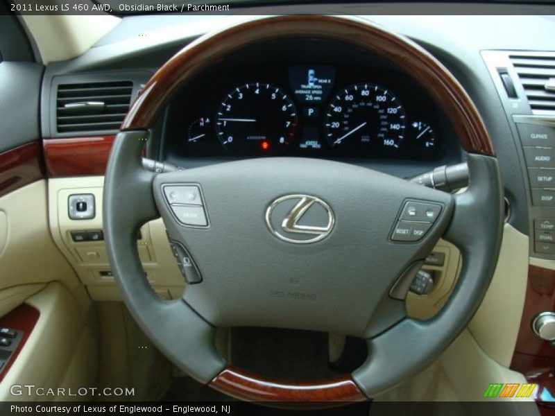 Obsidian Black / Parchment 2011 Lexus LS 460 AWD