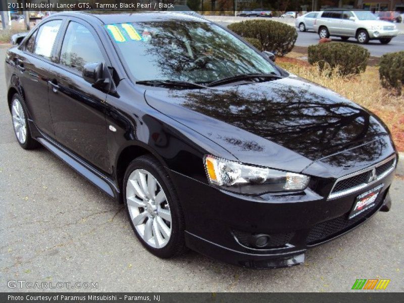 Tarmac Black Pearl / Black 2011 Mitsubishi Lancer GTS