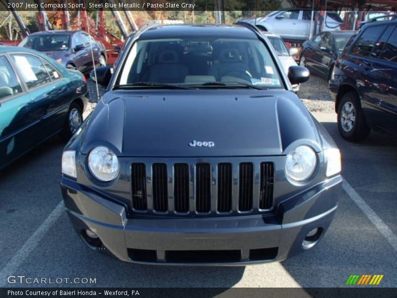 Steel Blue Metallic / Pastel Slate Gray 2007 Jeep Compass Sport