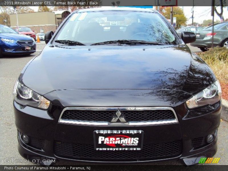 Tarmac Black Pearl / Black 2011 Mitsubishi Lancer GTS