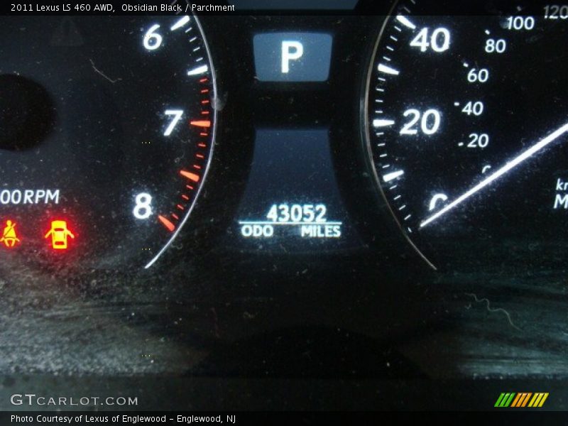 Obsidian Black / Parchment 2011 Lexus LS 460 AWD