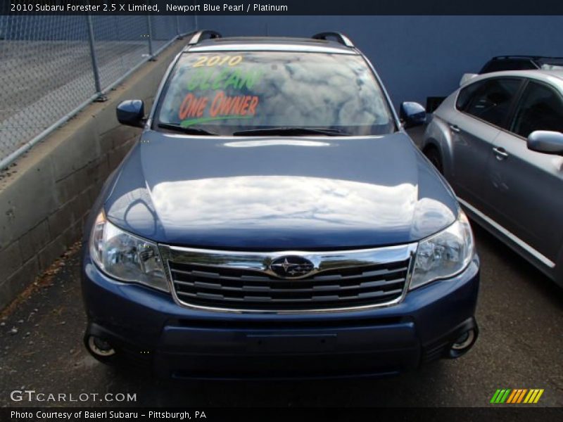 Newport Blue Pearl / Platinum 2010 Subaru Forester 2.5 X Limited