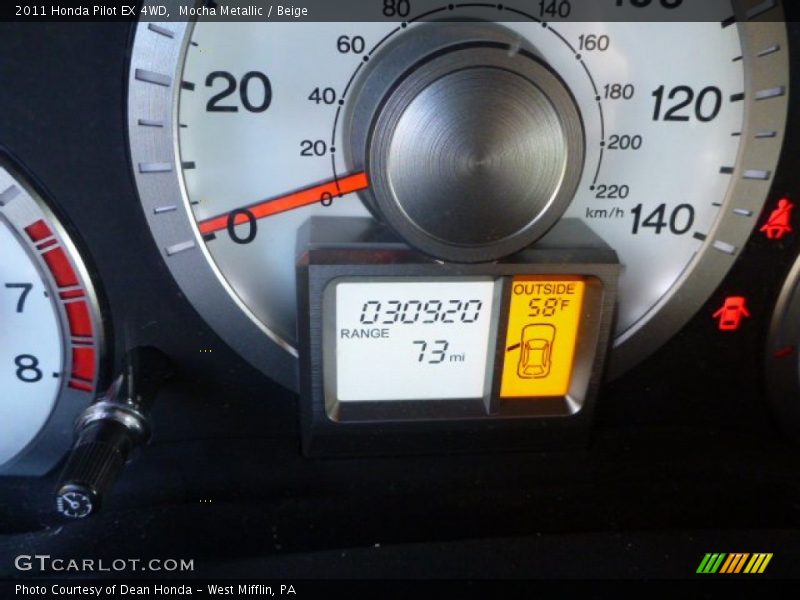 Mocha Metallic / Beige 2011 Honda Pilot EX 4WD