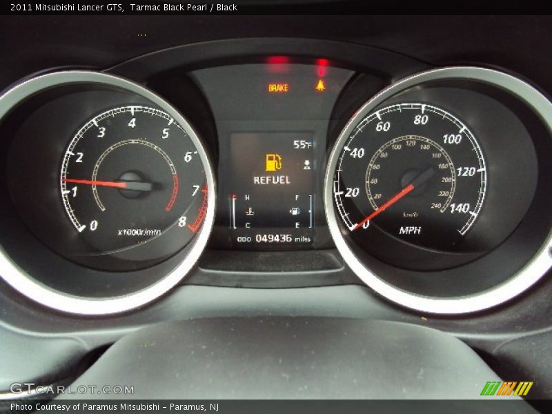 Tarmac Black Pearl / Black 2011 Mitsubishi Lancer GTS