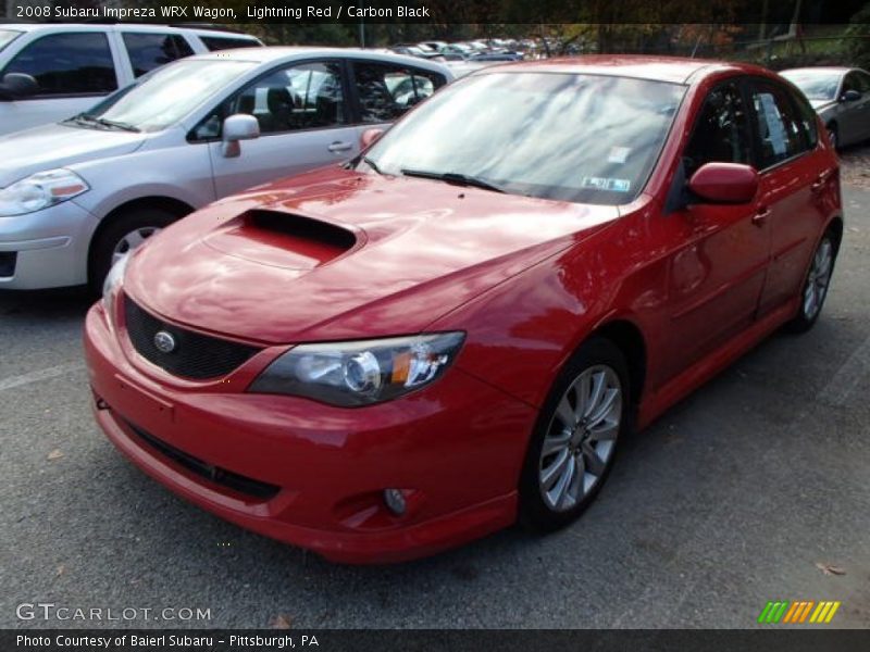 Lightning Red / Carbon Black 2008 Subaru Impreza WRX Wagon