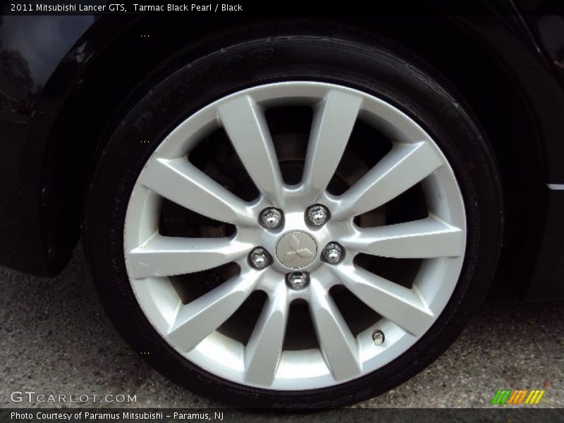 Tarmac Black Pearl / Black 2011 Mitsubishi Lancer GTS