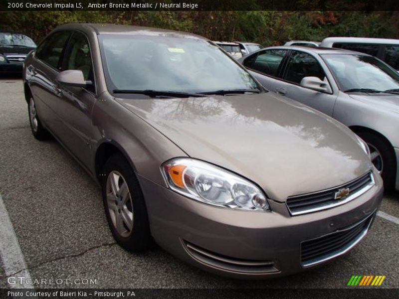 Amber Bronze Metallic / Neutral Beige 2006 Chevrolet Impala LS