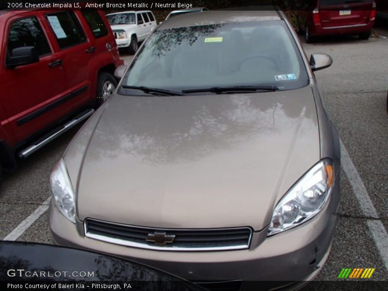 Amber Bronze Metallic / Neutral Beige 2006 Chevrolet Impala LS