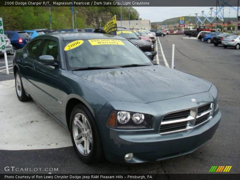 Magnesium Pearlcoat / Dark Slate Gray/Light Graystone 2006 Dodge Charger R/T