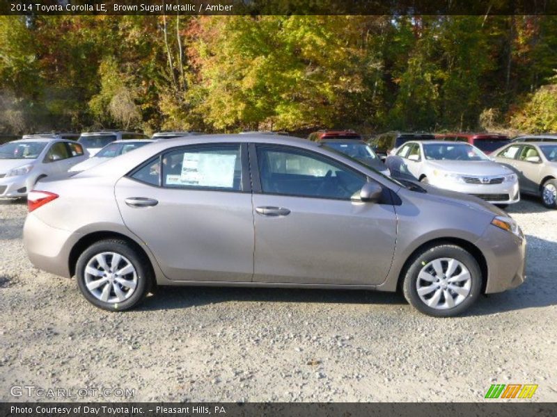 Brown Sugar Metallic / Amber 2014 Toyota Corolla LE