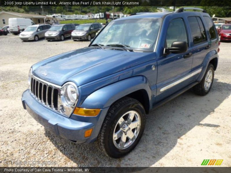 Atlantic Blue Pearl / Dark Khaki/Light Graystone 2006 Jeep Liberty Limited 4x4
