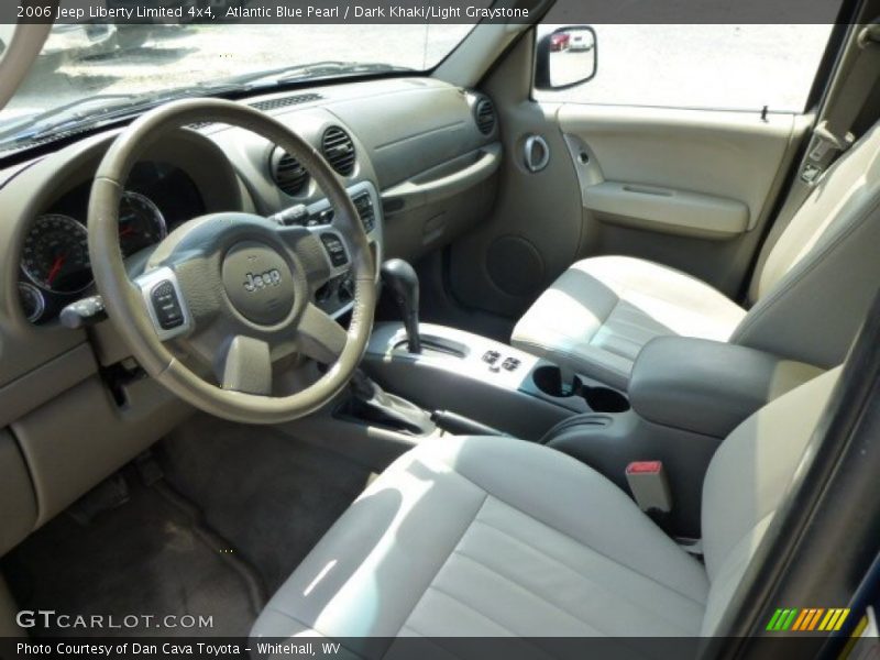 Atlantic Blue Pearl / Dark Khaki/Light Graystone 2006 Jeep Liberty Limited 4x4