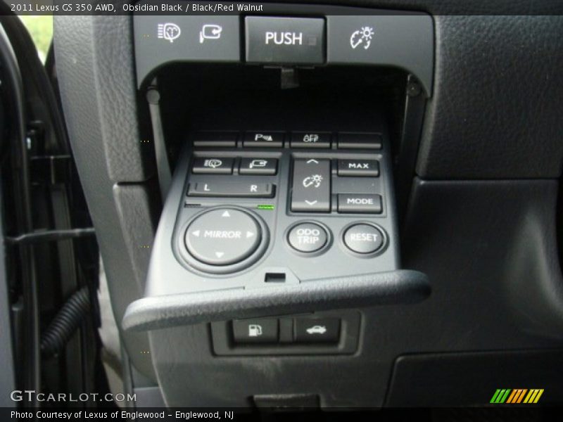 Obsidian Black / Black/Red Walnut 2011 Lexus GS 350 AWD
