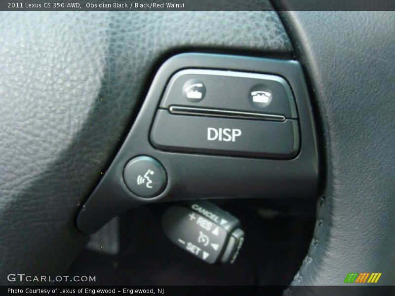 Obsidian Black / Black/Red Walnut 2011 Lexus GS 350 AWD
