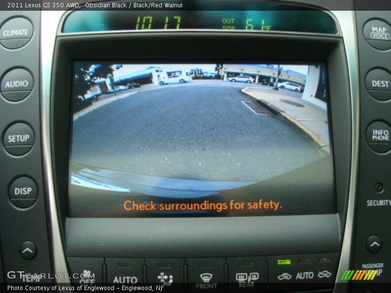 Obsidian Black / Black/Red Walnut 2011 Lexus GS 350 AWD