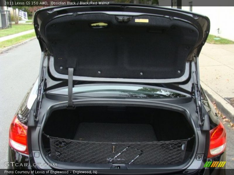 Obsidian Black / Black/Red Walnut 2011 Lexus GS 350 AWD