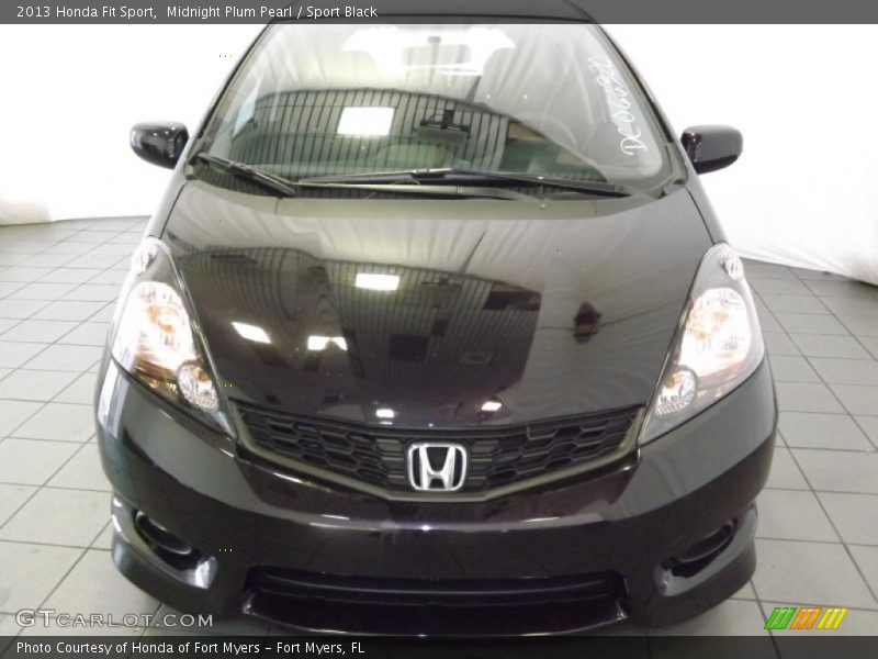 Midnight Plum Pearl / Sport Black 2013 Honda Fit Sport