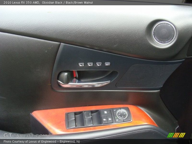 Obsidian Black / Black/Brown Walnut 2010 Lexus RX 350 AWD