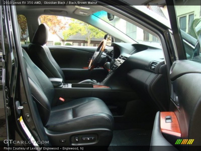 Obsidian Black / Black/Brown Walnut 2010 Lexus RX 350 AWD