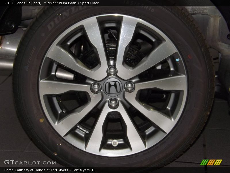Midnight Plum Pearl / Sport Black 2013 Honda Fit Sport
