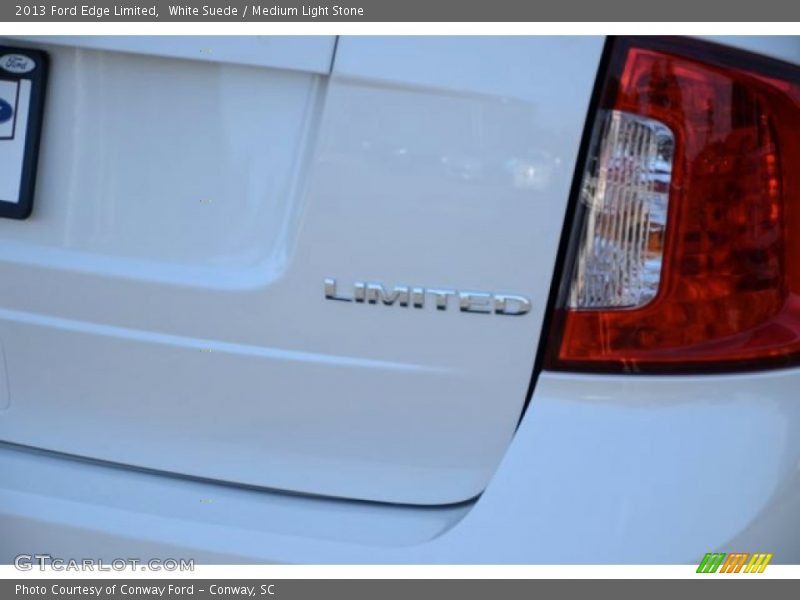 White Suede / Medium Light Stone 2013 Ford Edge Limited