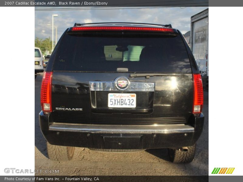 Black Raven / Ebony/Ebony 2007 Cadillac Escalade AWD