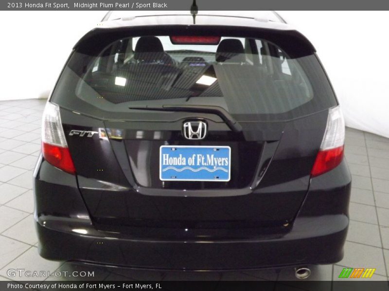 Midnight Plum Pearl / Sport Black 2013 Honda Fit Sport