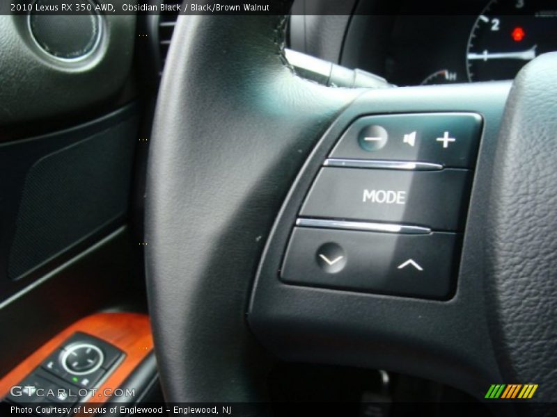 Obsidian Black / Black/Brown Walnut 2010 Lexus RX 350 AWD