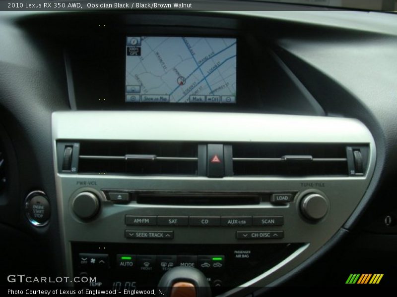 Obsidian Black / Black/Brown Walnut 2010 Lexus RX 350 AWD