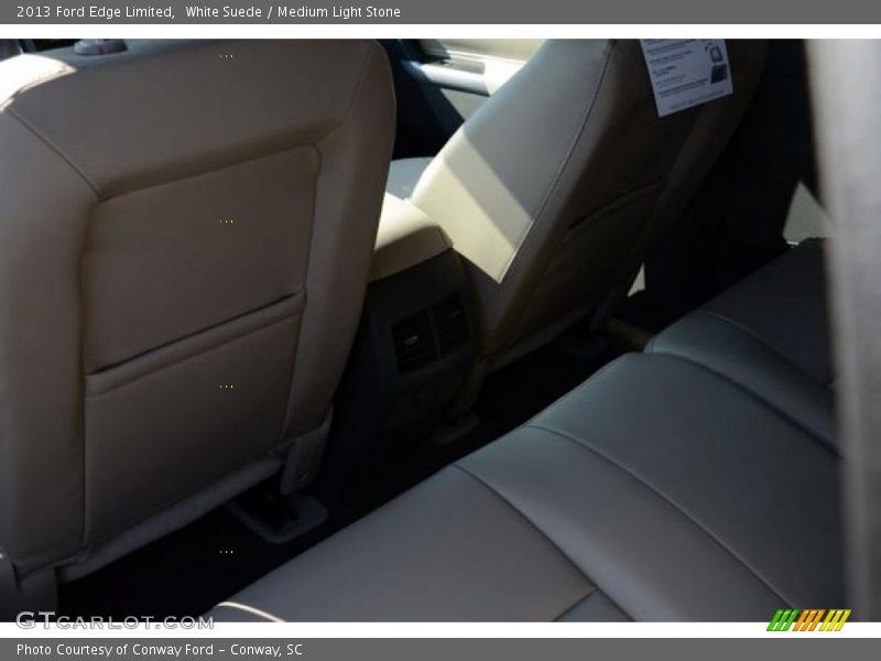 White Suede / Medium Light Stone 2013 Ford Edge Limited