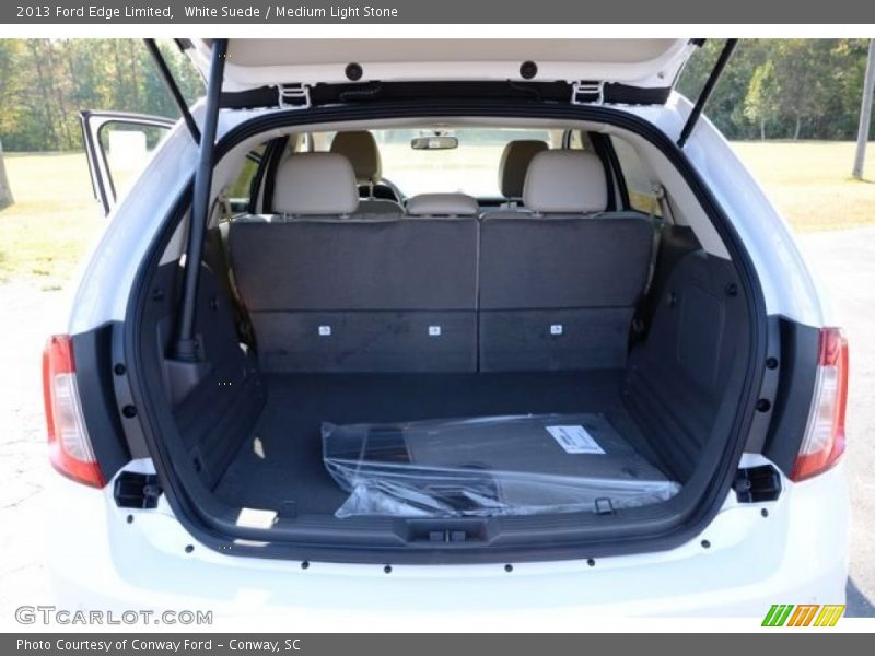 White Suede / Medium Light Stone 2013 Ford Edge Limited
