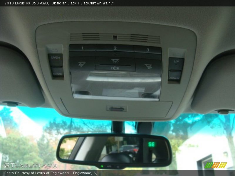 Obsidian Black / Black/Brown Walnut 2010 Lexus RX 350 AWD
