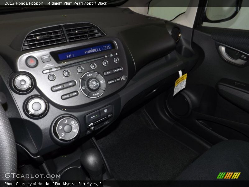 Midnight Plum Pearl / Sport Black 2013 Honda Fit Sport