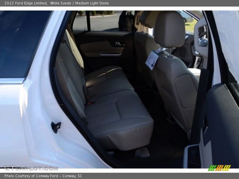 White Suede / Medium Light Stone 2013 Ford Edge Limited
