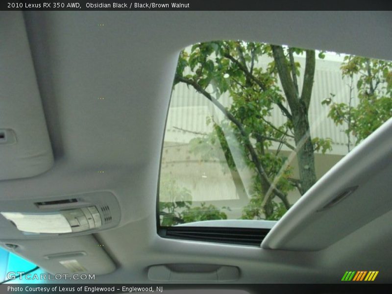Obsidian Black / Black/Brown Walnut 2010 Lexus RX 350 AWD