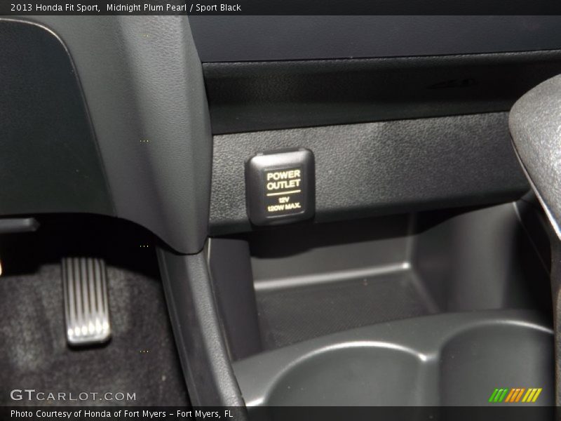 Midnight Plum Pearl / Sport Black 2013 Honda Fit Sport