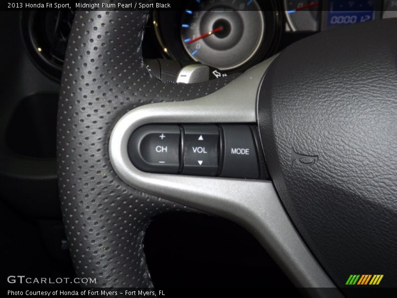 Midnight Plum Pearl / Sport Black 2013 Honda Fit Sport