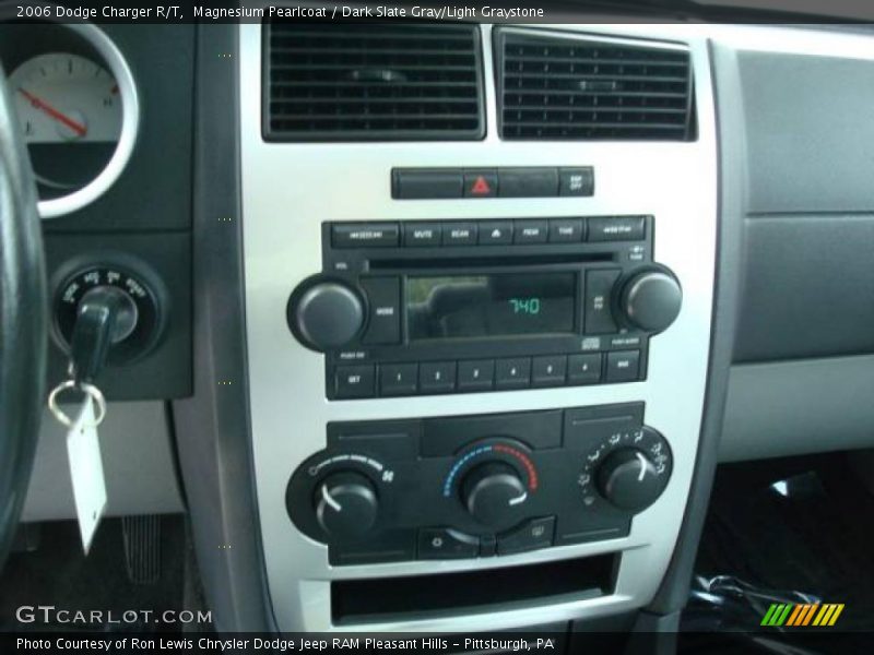 Magnesium Pearlcoat / Dark Slate Gray/Light Graystone 2006 Dodge Charger R/T